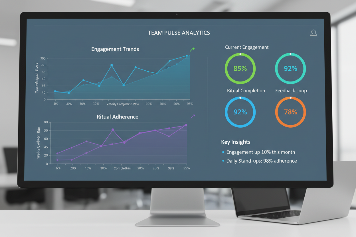Weekly team pulse dashboard