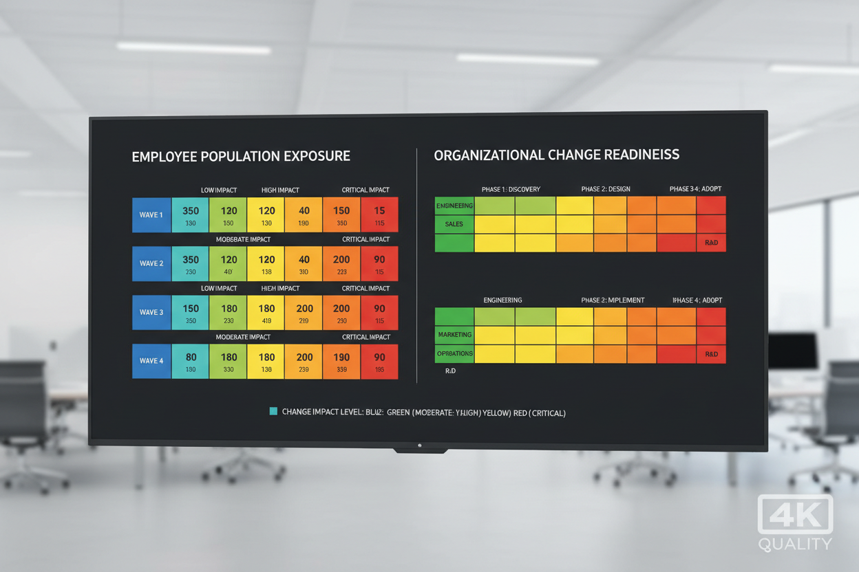 Change impact heatmap