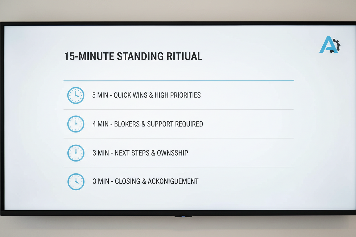 15-minute standing ritual agenda template