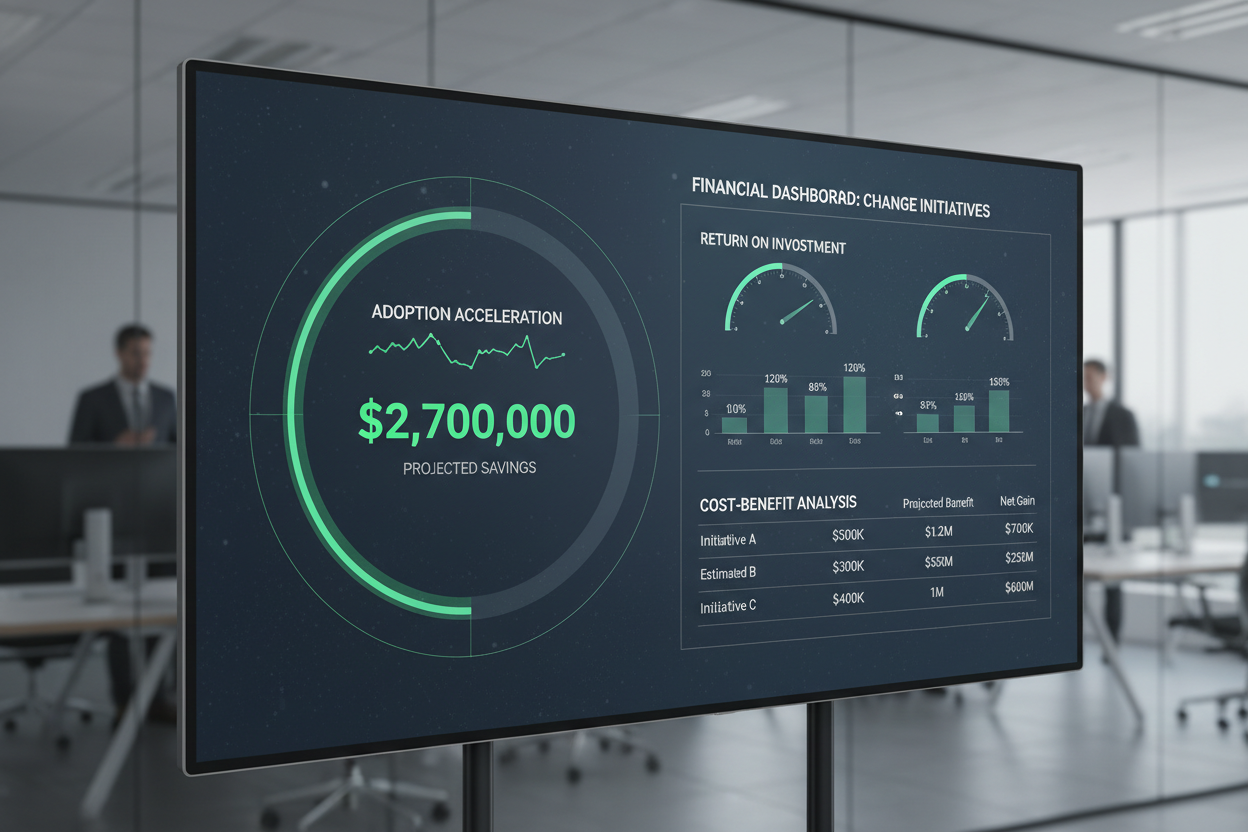 Real-time change ROI calculator