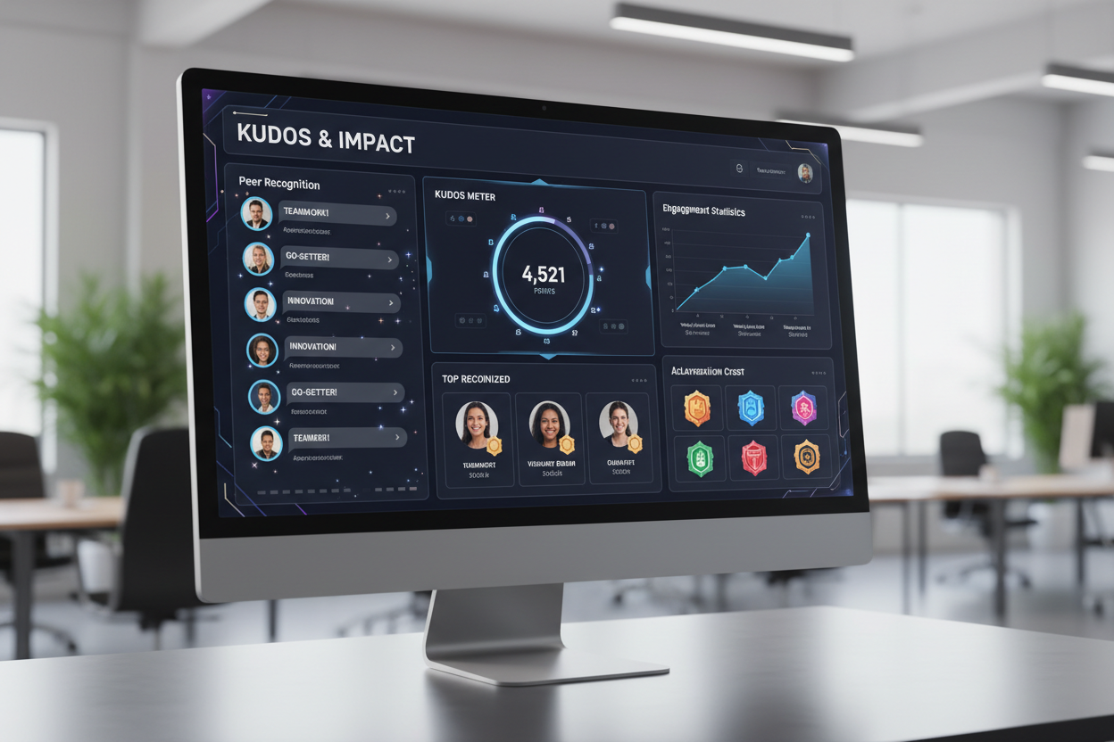 Peer recognition platform dashboard