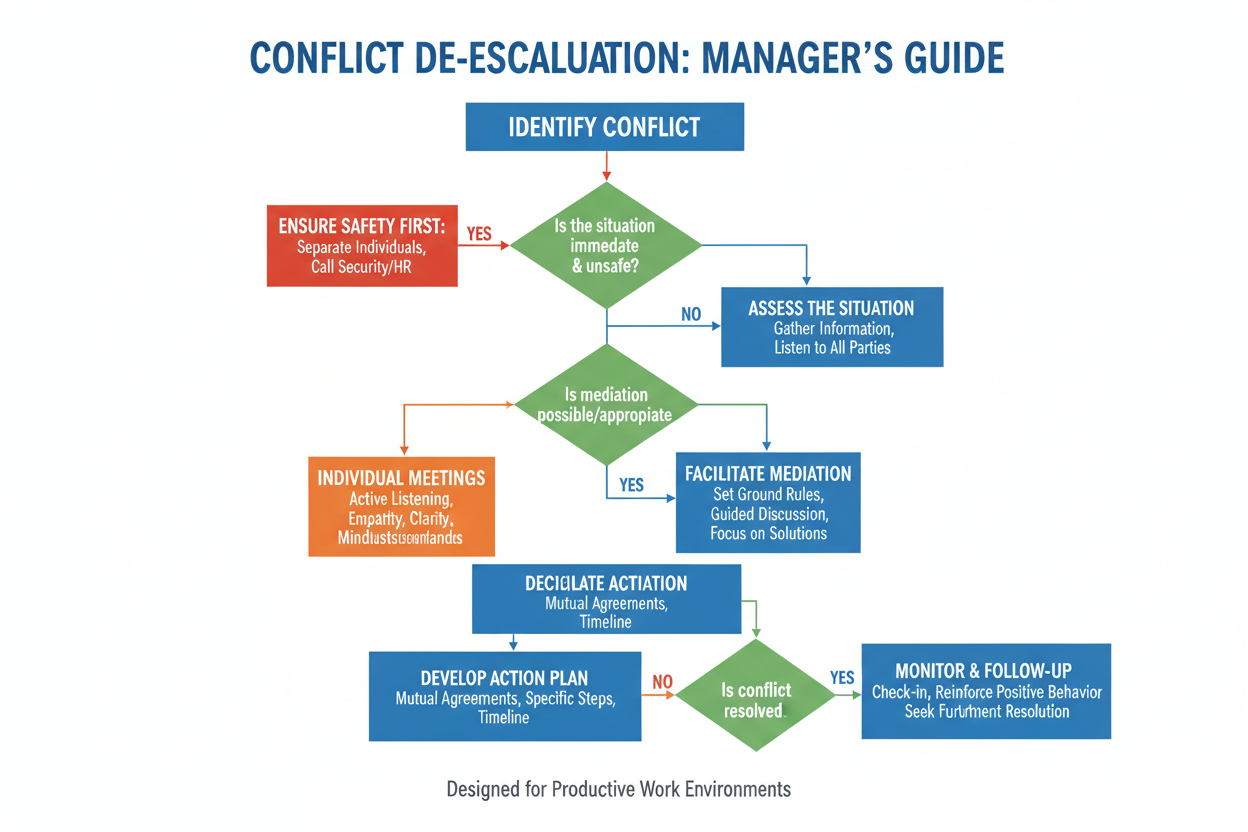 De-escalation flowchart