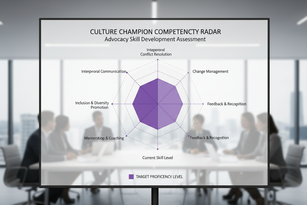 Culture champion competency radar chart